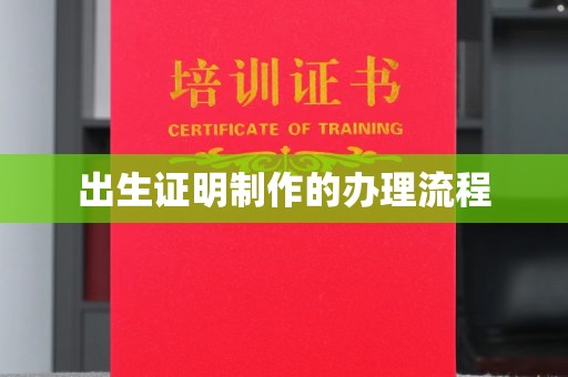 潮阳出生证明制作的办理流程